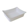 Rauwkost-saladeschaal Fleur Crock melamine wit